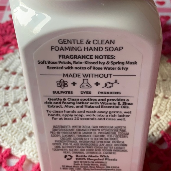 🧴💐🧴 BATH & BODY WORKS ROSE WATER & IVY HAND SOAP 🧴💐🧴 NWT 🧴💐🧴 - Picture 13 of 16